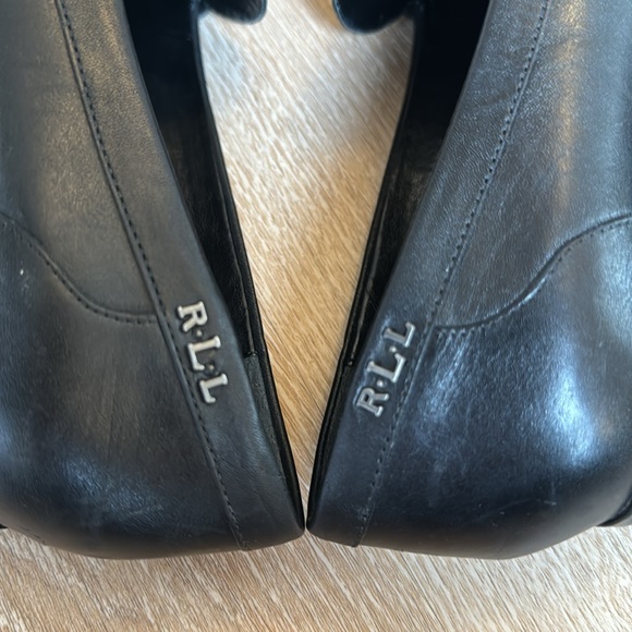 Vintage Lauren RL Darla black chunky penny loafers - Picture 11 of 12